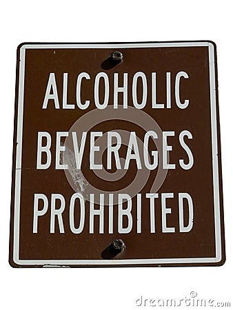 No alcohol sign isolated by clipping path Stock Photo