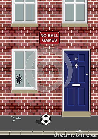 No ball games Vector Illustration