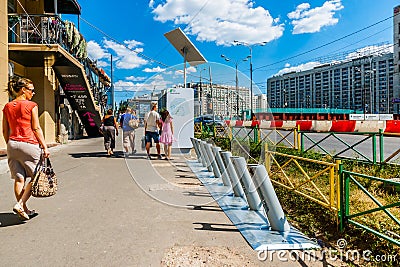 No bikes to rent Editorial Stock Photo