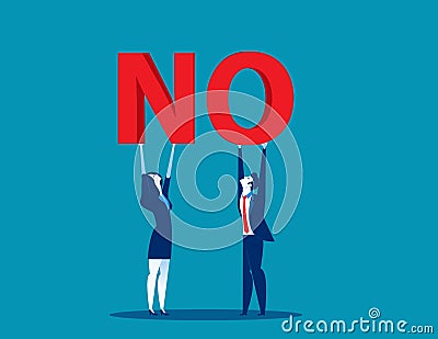No. Business people lifting. Concept business vector illustration Vector Illustration