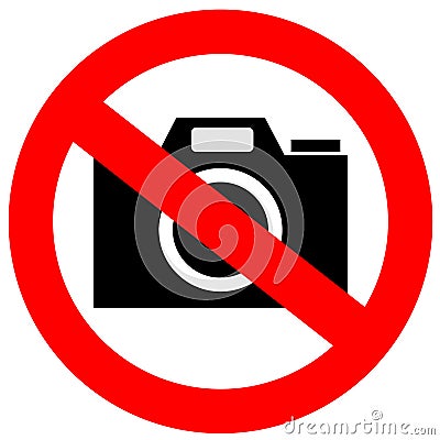 No camera sign Stock Photo