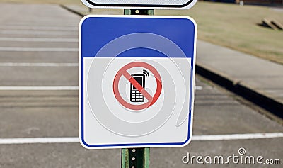 No Cell Phones Stock Photo