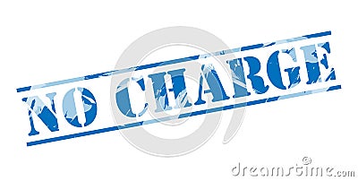 No charge blue stamp Stock Photo