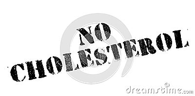 No Cholesterol rubber stamp Stock Photo