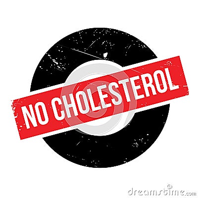 No Cholesterol rubber stamp Stock Photo