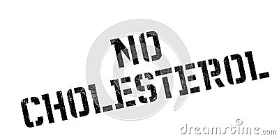 No Cholesterol rubber stamp Stock Photo