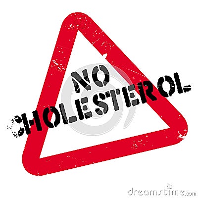 No Cholesterol rubber stamp Stock Photo