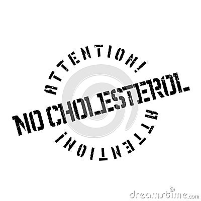 No Cholesterol rubber stamp Stock Photo