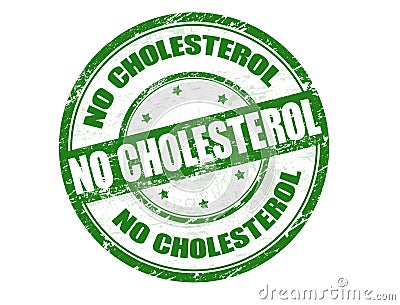 No cholesterol stamp Vector Illustration