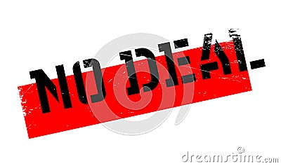 No Deal rubber stamp Vector Illustration