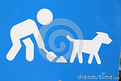 No dog poop - sign to keep dog-parks clean in America Stock Photo