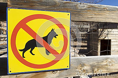 No dogs Stock Photo