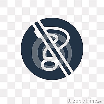No doubt vector icon isolated on transparent background, No doubt transparency concept can be used web and mobile Vector Illustration