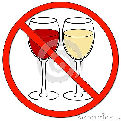 No drinking allowed Vector Illustration