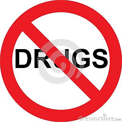 No drugs sign Stock Photo