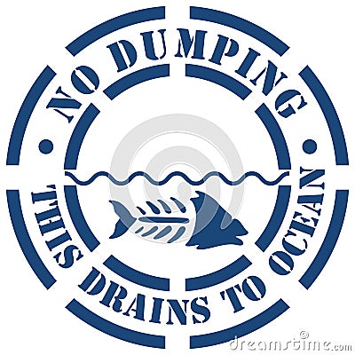 No Dumping Sign Stock Photo