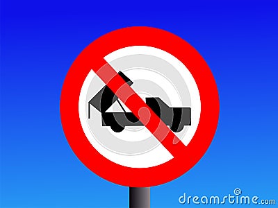 No dumping sign Vector Illustration