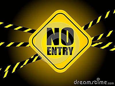 No entry Vector Illustration