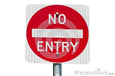 No Entry road sign Stock Photo