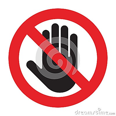 No entry sign Vector Illustration