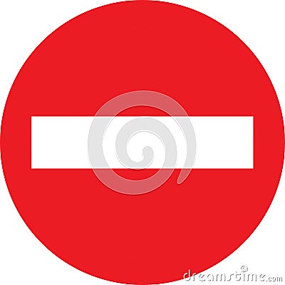 No entry sign Stock Photo