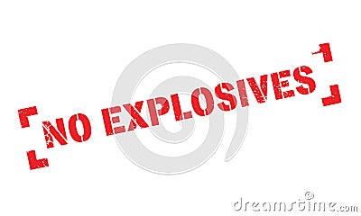 No Explosives rubber stamp Vector Illustration