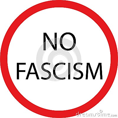 No fascism Vector Illustration