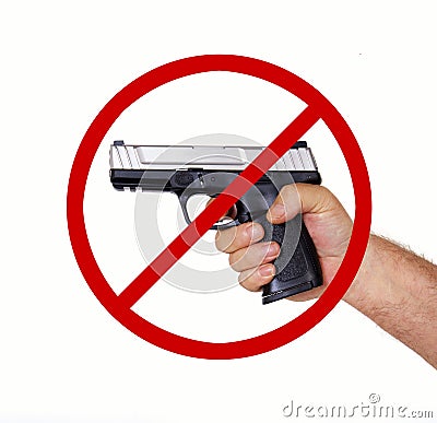 No firearms allowed Stock Photo