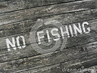 No Fishing Stock Photo