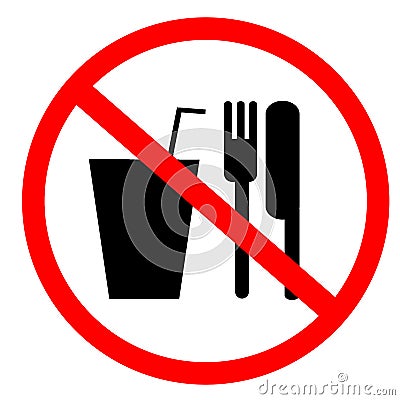 No food and drink sign Stock Photo