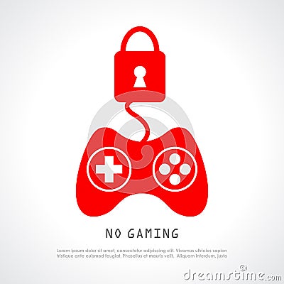 No gaming Vector Illustration