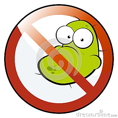 No germs allowed Vector Illustration