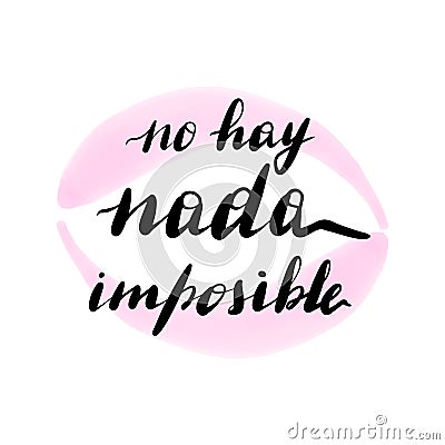 No hay nada imposible, vector Vector Illustration