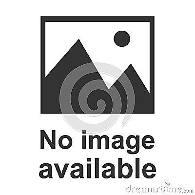 No image available icon. Flat, vector illustration Stock Photo