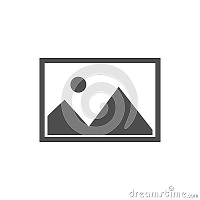 No image available icon. Flat, vector illustration Stock Photo