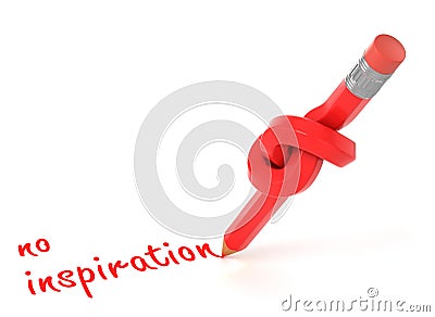 No inspiration 3d concept Stock Photo