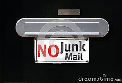 No junk mail Stock Photo