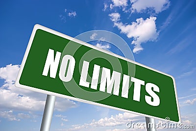 No limits Stock Photo