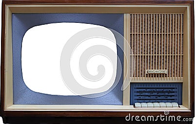 No logo retro tv 1960s Stock Photo