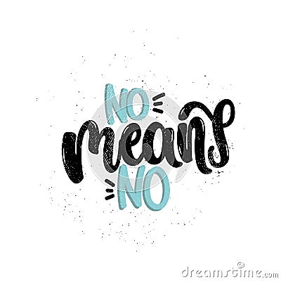 No means no Vector Illustration