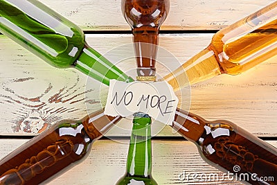 No more to alcohol drinking, concept. Stock Photo