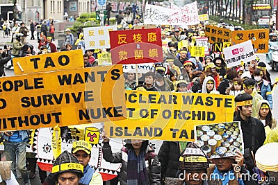 No nuke demostration Editorial Stock Photo