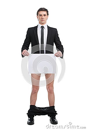 No pants Stock Photo