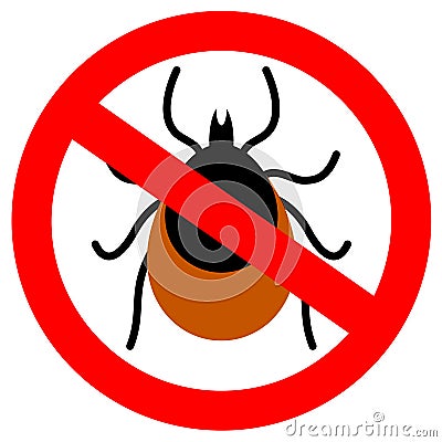 No parasites vector sign Vector Illustration