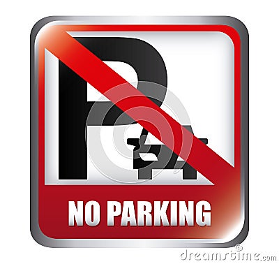 No parking design Vector Illustration