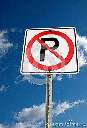 No parking sign Stock Photo