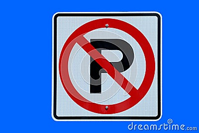 No parking sign Stock Photo