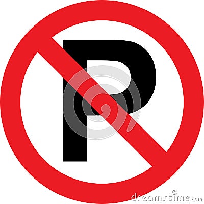 No parking sign Stock Photo