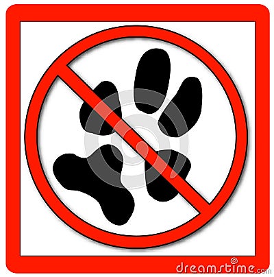 No pets allowed Vector Illustration