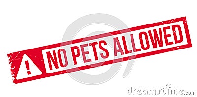 No Pets Allowed rubber stamp Stock Photo